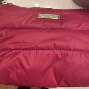 Maroon rare beauty makeup bag